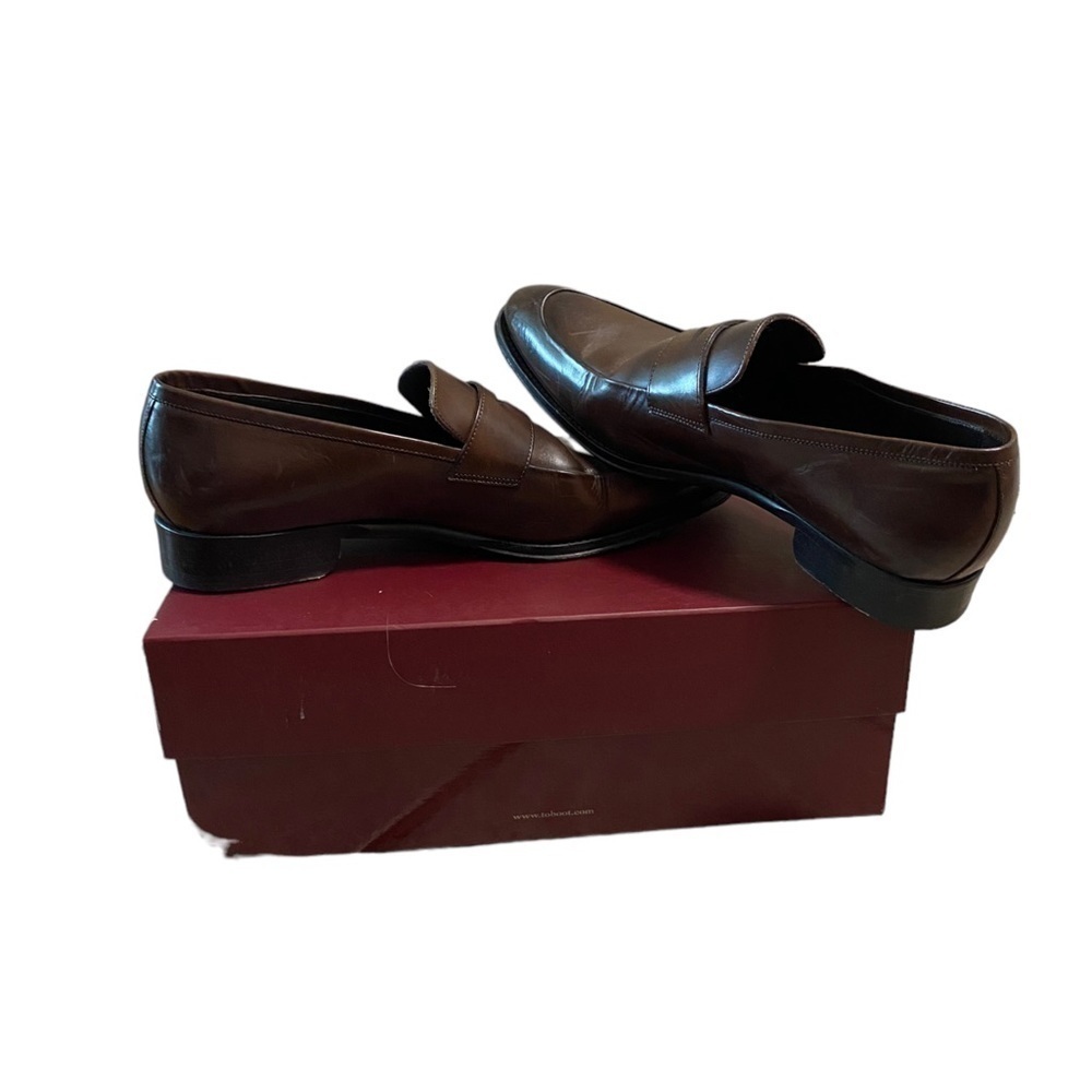 To Boot New York Adam Derrick Size 7.5 Dress Shoe Loafer Original Box Marrone